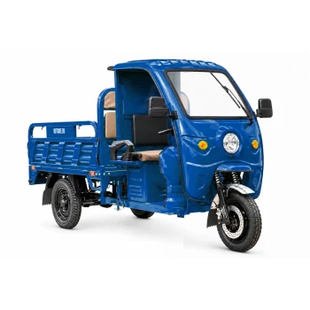 Грузовой электротрицикл Rutrike Дукат NEXT КАБИНА 1500 72V1500W Синий